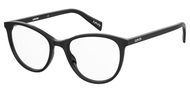 Premium Women Levi's Model Eyeglasses: LV 1021 - Black- SpecSMART Eye Clinic (Diagonal View)